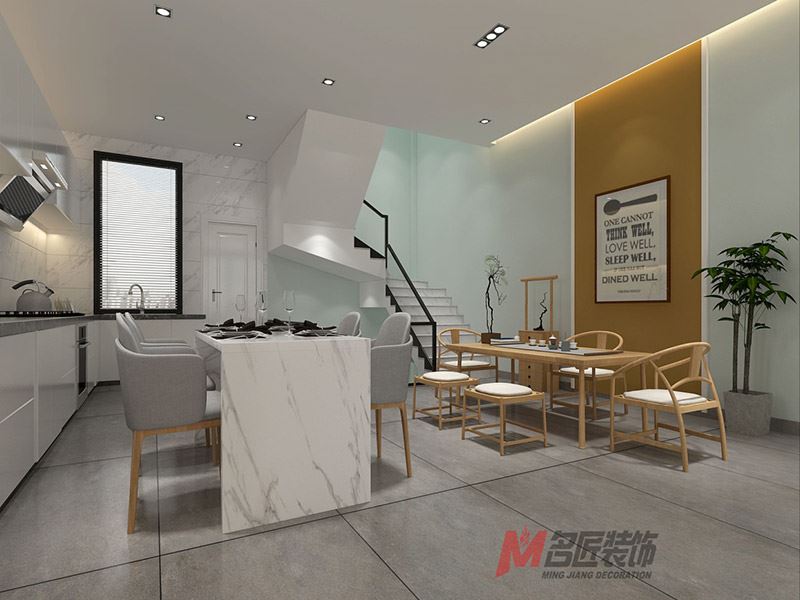 臺州市濱江&middot;鉑金海岸北歐風格別墅裝修案例
