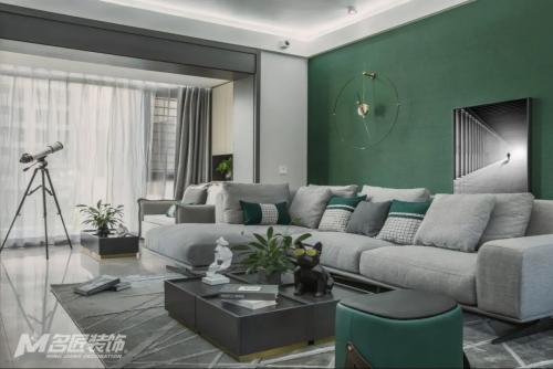 海口市濱江溫泉花園現(xiàn)代簡約風格三居室裝修案例